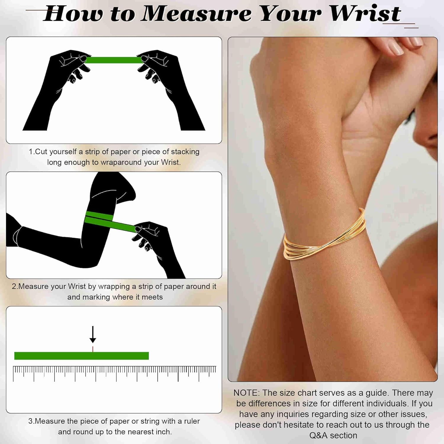 18K Gold Plated Cuff Bracelets for Women Adjustable Open Bangle Bracelet Gold Mi