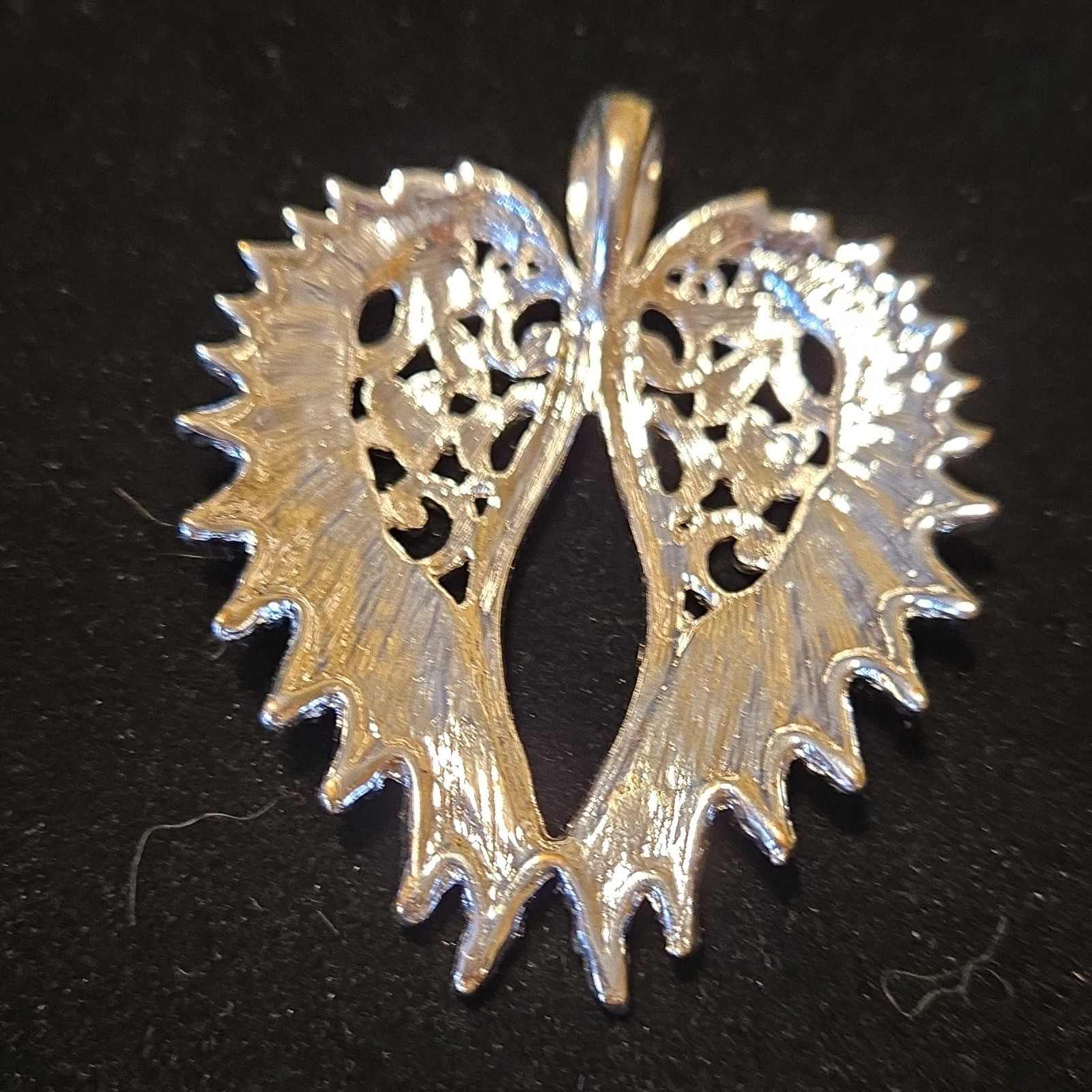 Silver Tone Angel Wing Pendant Charm Angels & Cherubs Fashion Jewelry