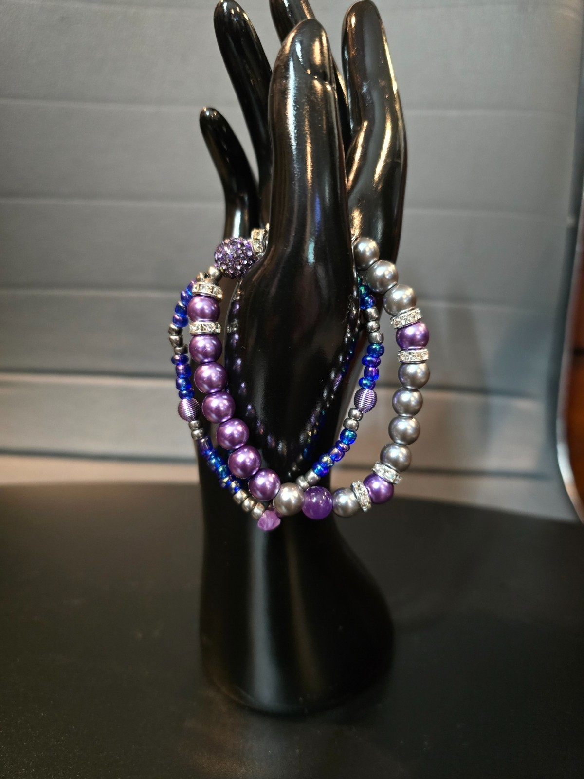Women’s Woman’s Bracelet Silver and Purple