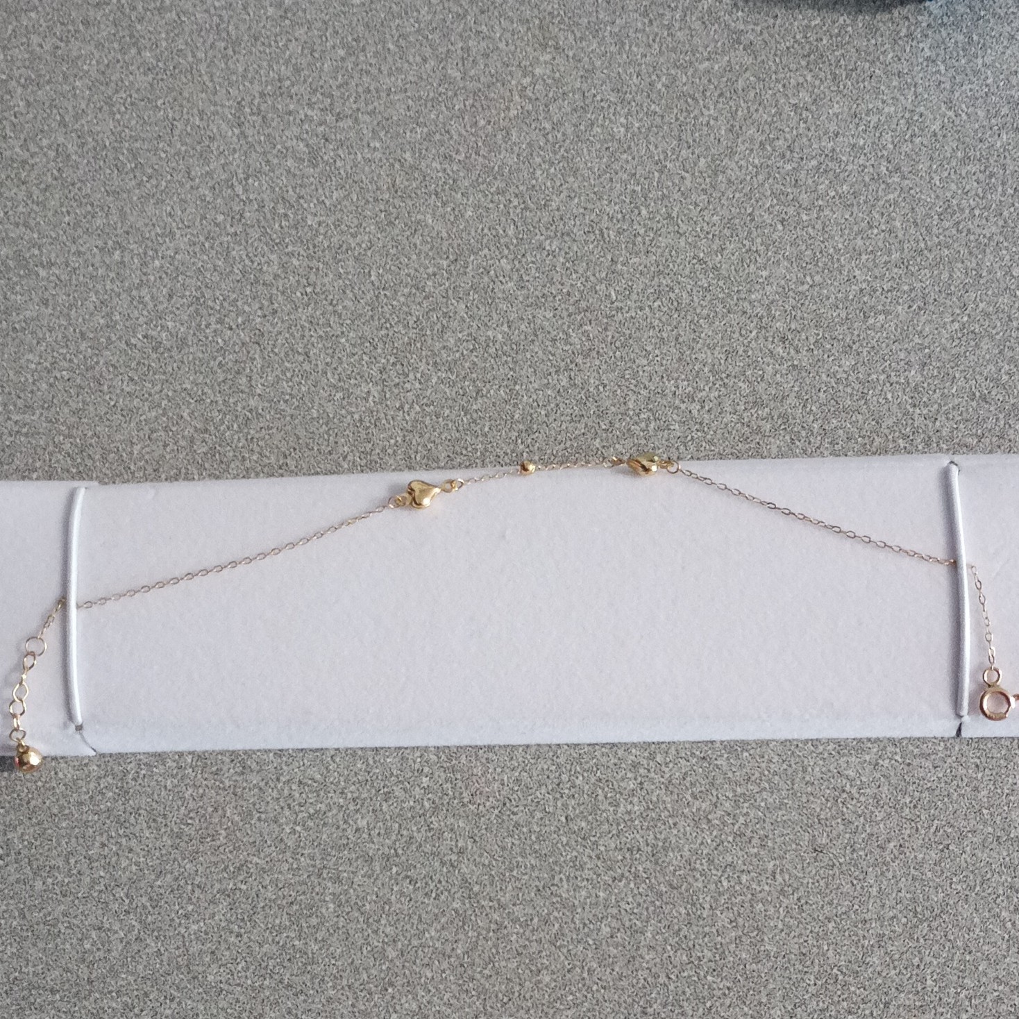 Gold Tone Cable Chain Necklace, Adjustable, Spring Ring Closure
