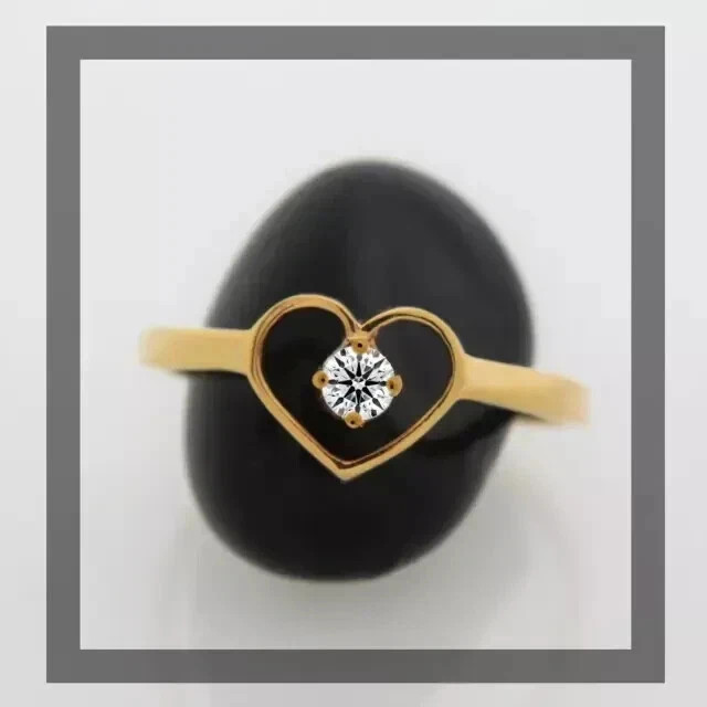 1.0Ct Round Cut Women’s Wedding Ring Simulated Diamond 14K Yellow Gold Plated