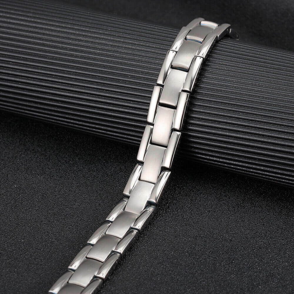 Titanium Magnetic Bracelet men women Arthritis Pain Relief Energy Stress Power X