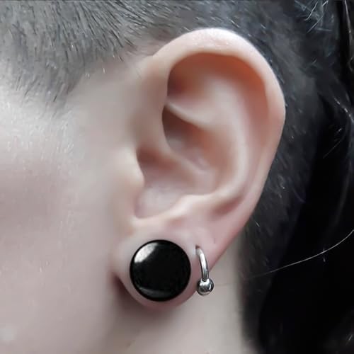 Glass Ear Stretching Kit 0.5mm Increment Gauges 16G – 00G 8.5mm-10mm Black