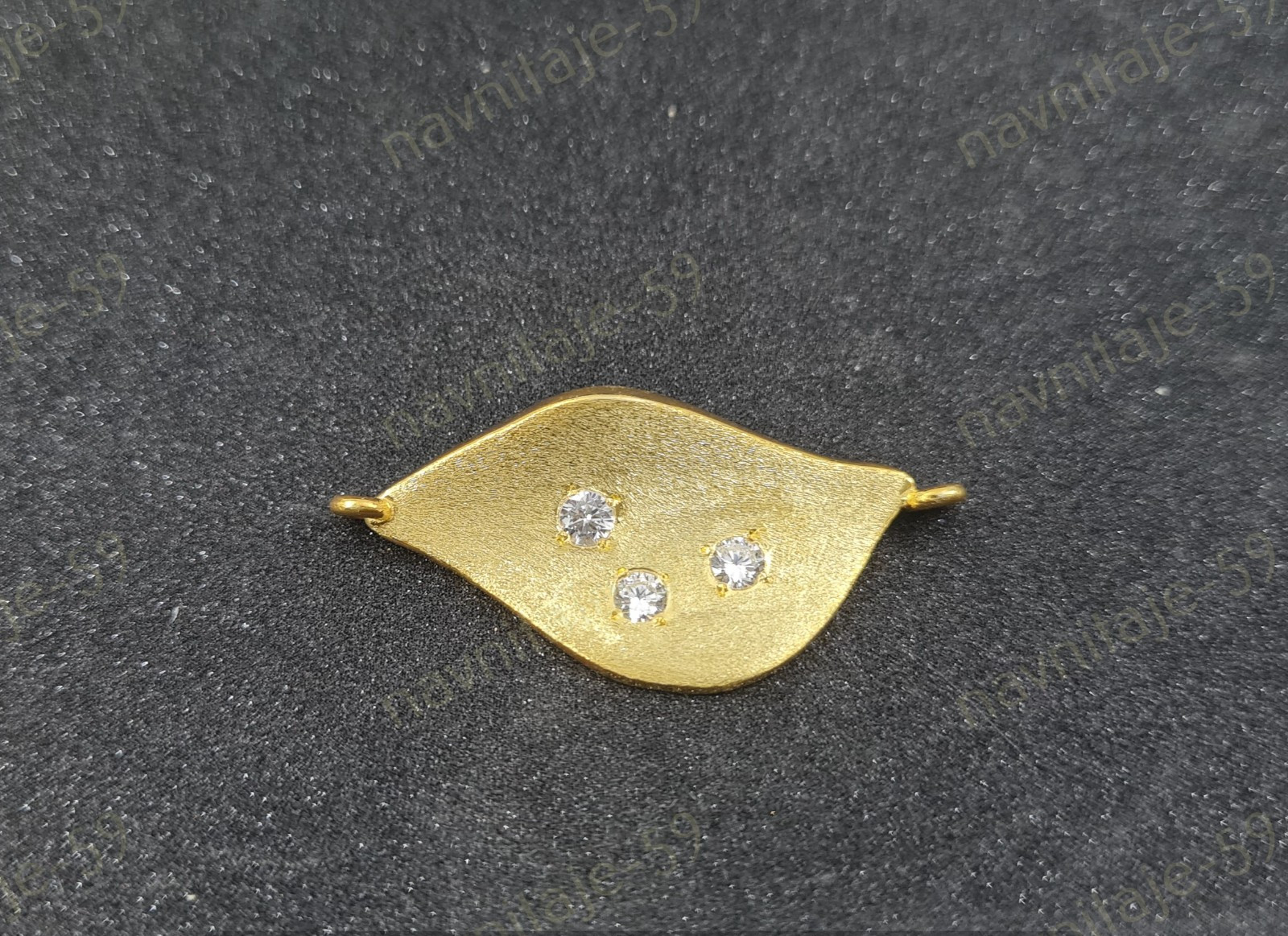 Anniversary Gift Pendant Chain Necklace 14K Yellow Gold Plated Simulated Diamond