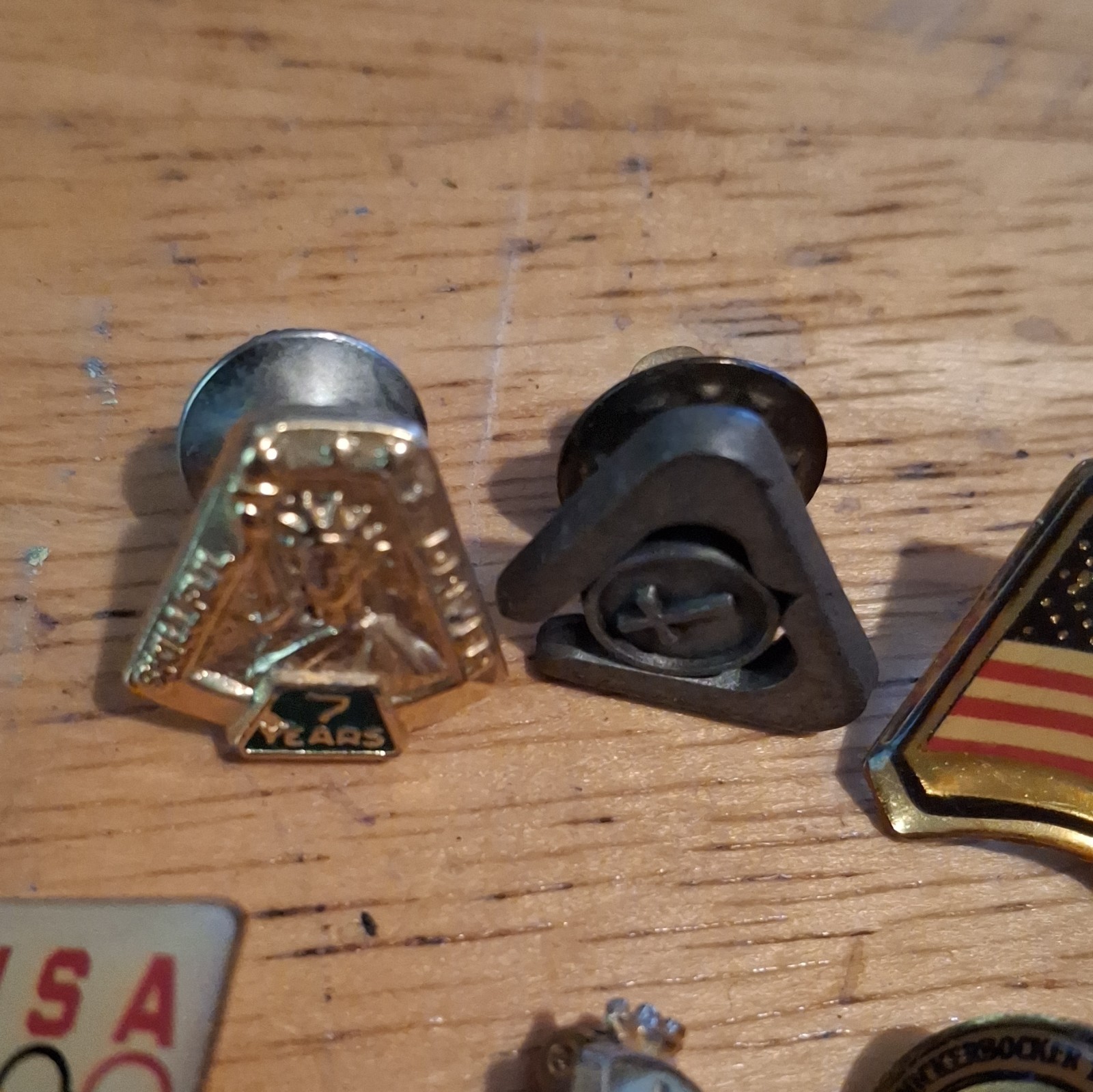 USA Olympics Lapel Pin Lot of 11 w/ USA Flag Pin and Assorted Religious Pins