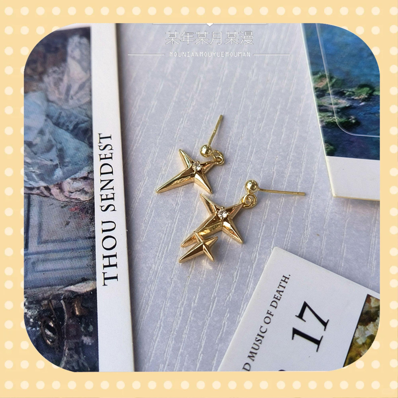 Love and Space Fan-Made Merchandise, Xavier Ear Bone Clip, Star Tassel Earrings,