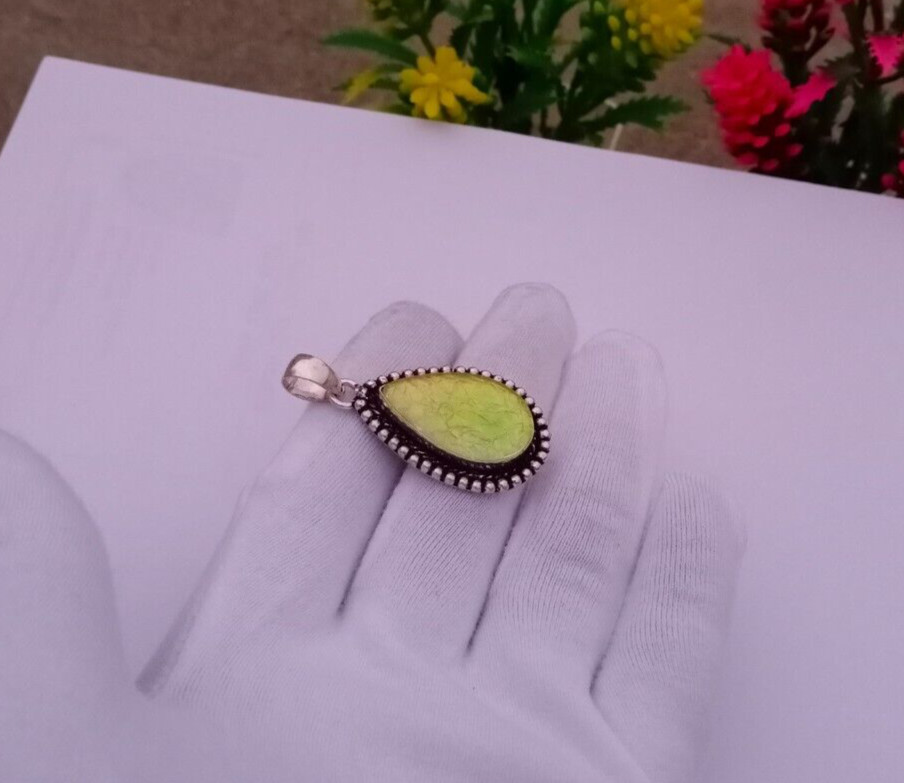 Beautiful Opal Pendant, silver plated pendant Dainty pendant | Pendant Jewelry