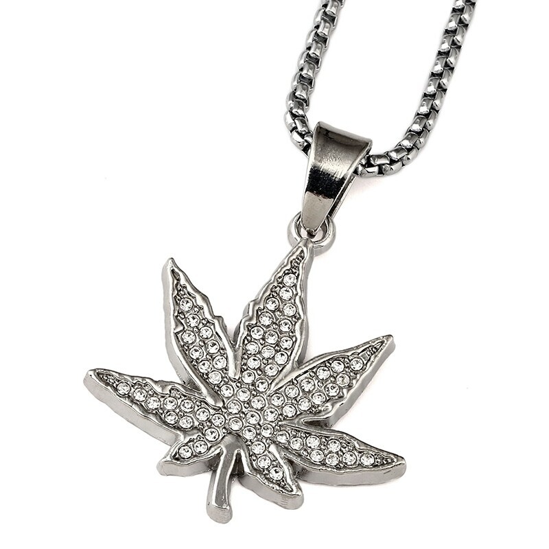 Flower Leaf Pendant Chain Necklace Set Fashion Jewelry