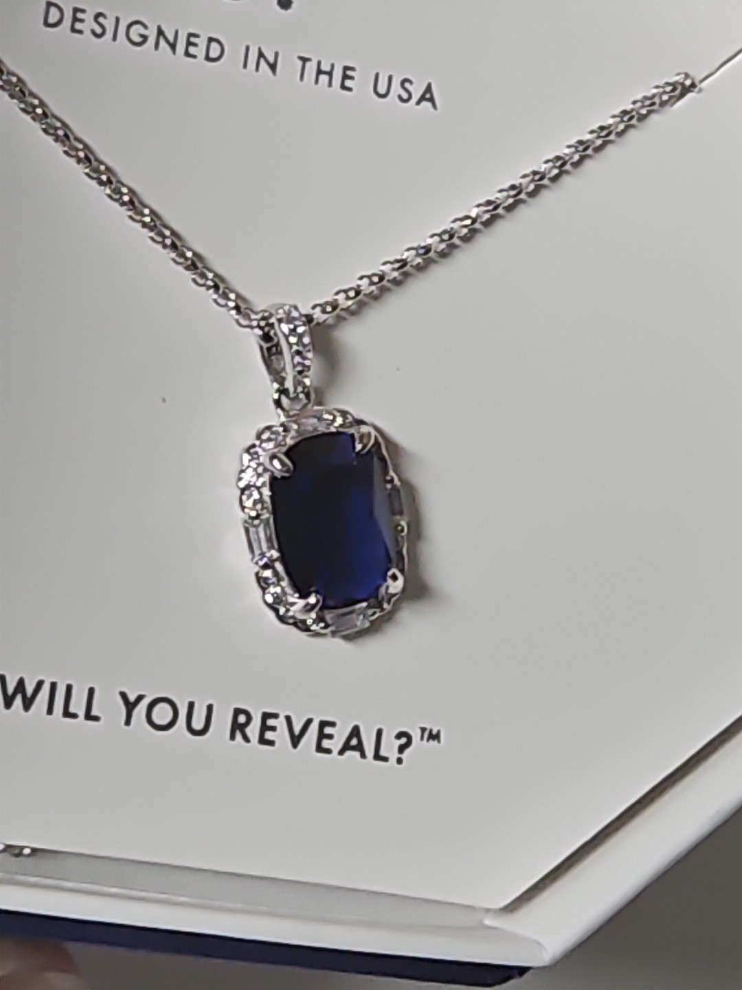 Bomb Party Sept 2024 Lab Sapphire 925 Sterling Necklace Giving Glamorous