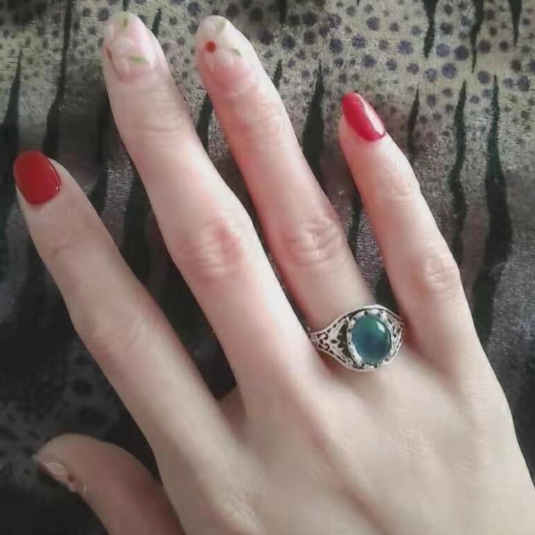 Wholesale Retro Unisex Mood Ring Feeling Temperature Color Changing Rings Gifts