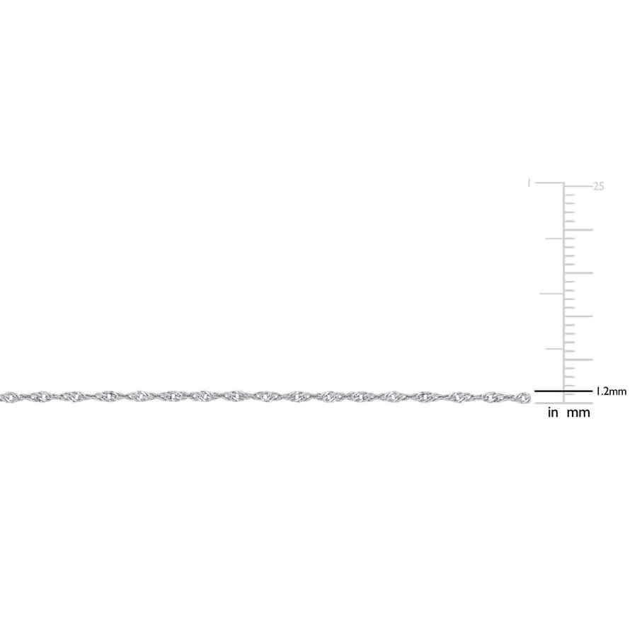 AMOUR Singapore Chain Necklace In Platinum, 16 In