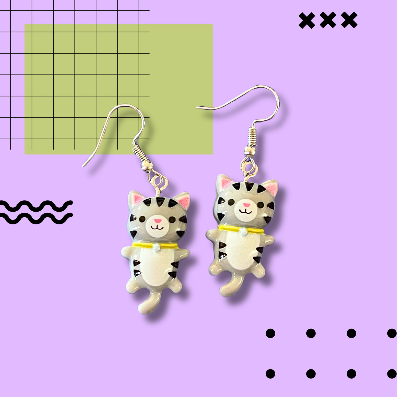 10 Pairs Assorted Dangle Earrings – Cute Fun Random Lot – Animal, Candy, Novelty