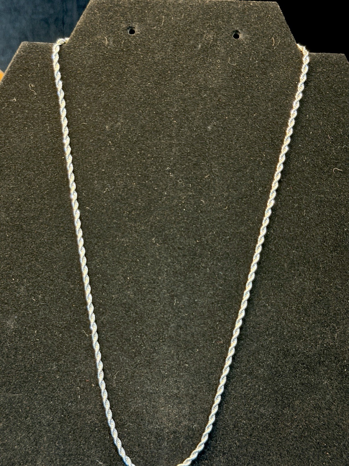18in Dainty Rope Necklace stainless steel 2MM. Brand New!