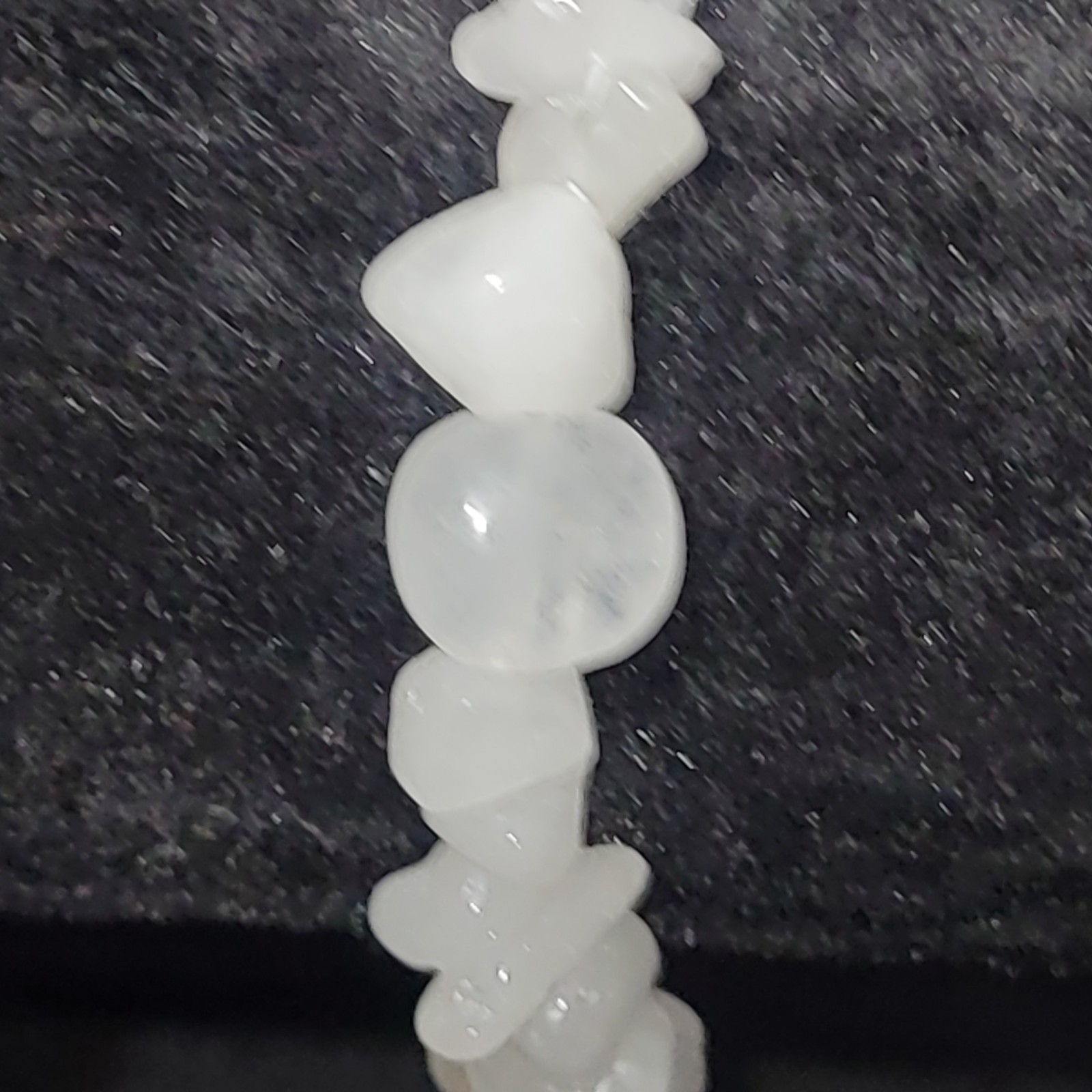 Semi Precious Chip Stone Moonstone Stretch Style Boho Bracelet USA