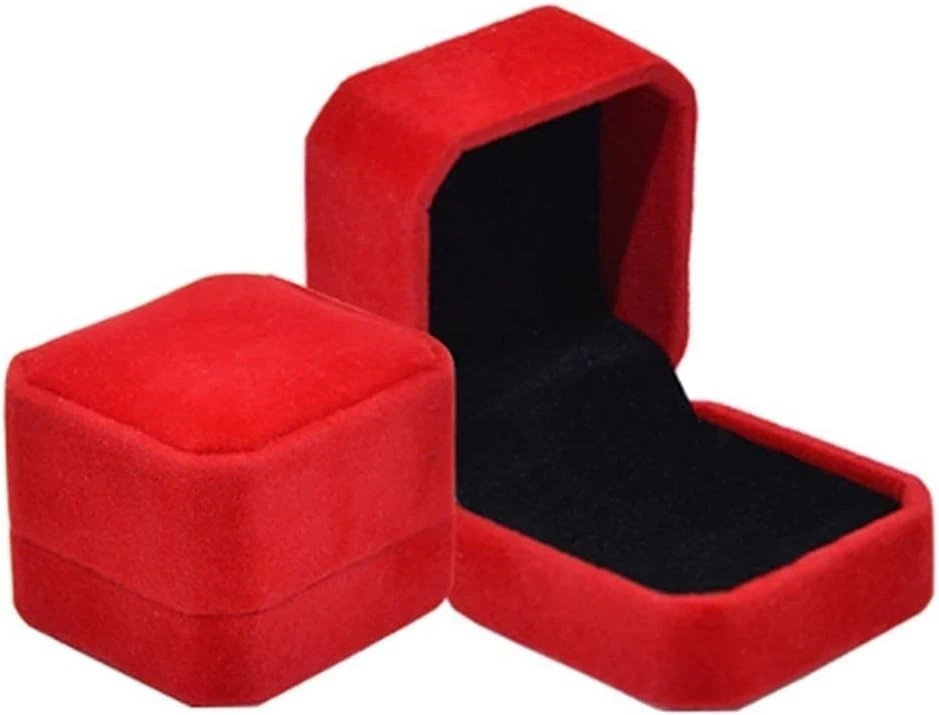 Natural Chalcedony Red Jade Hand-carved Size 7 Ring Fashion Jewelry w/Gift box