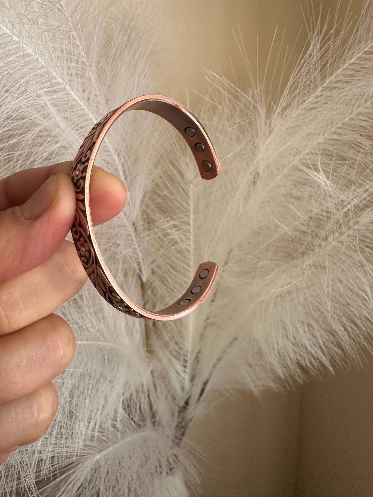 Crystal Copper Magnetic Bracelet 6 max magnets Arthritis Pain Relief Balance RX