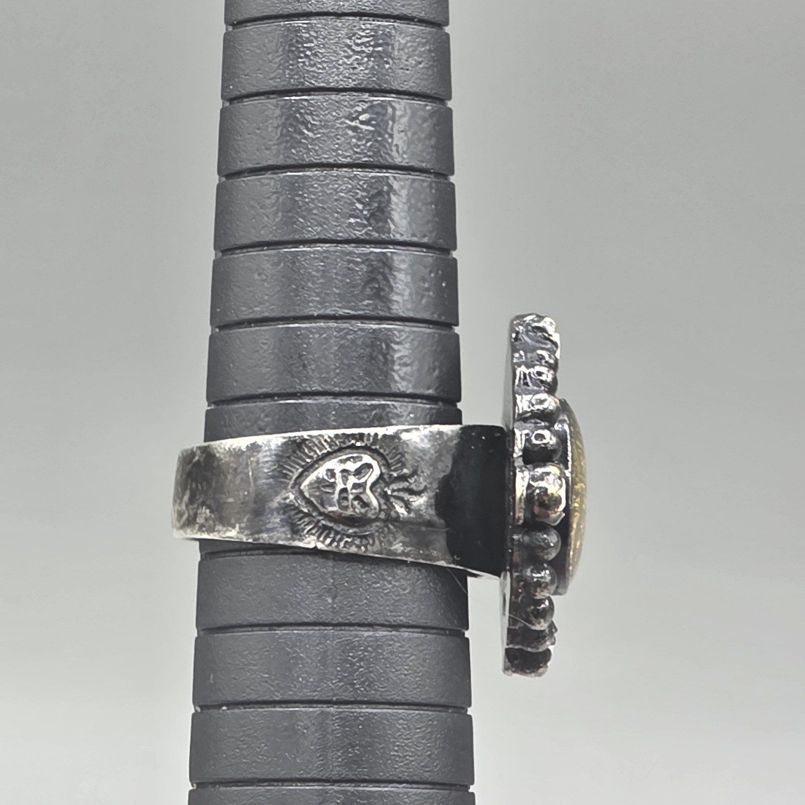 Virgins Saints & Angels VSA San Benito Ring Gunmetal Size 7.75