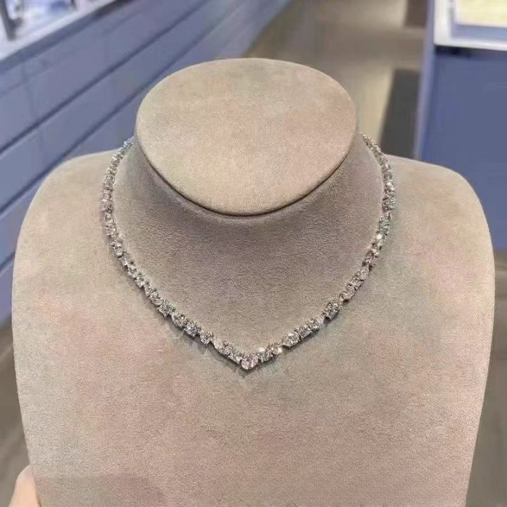 Swarovski Mesmera Necklace Mixed Cuts, White