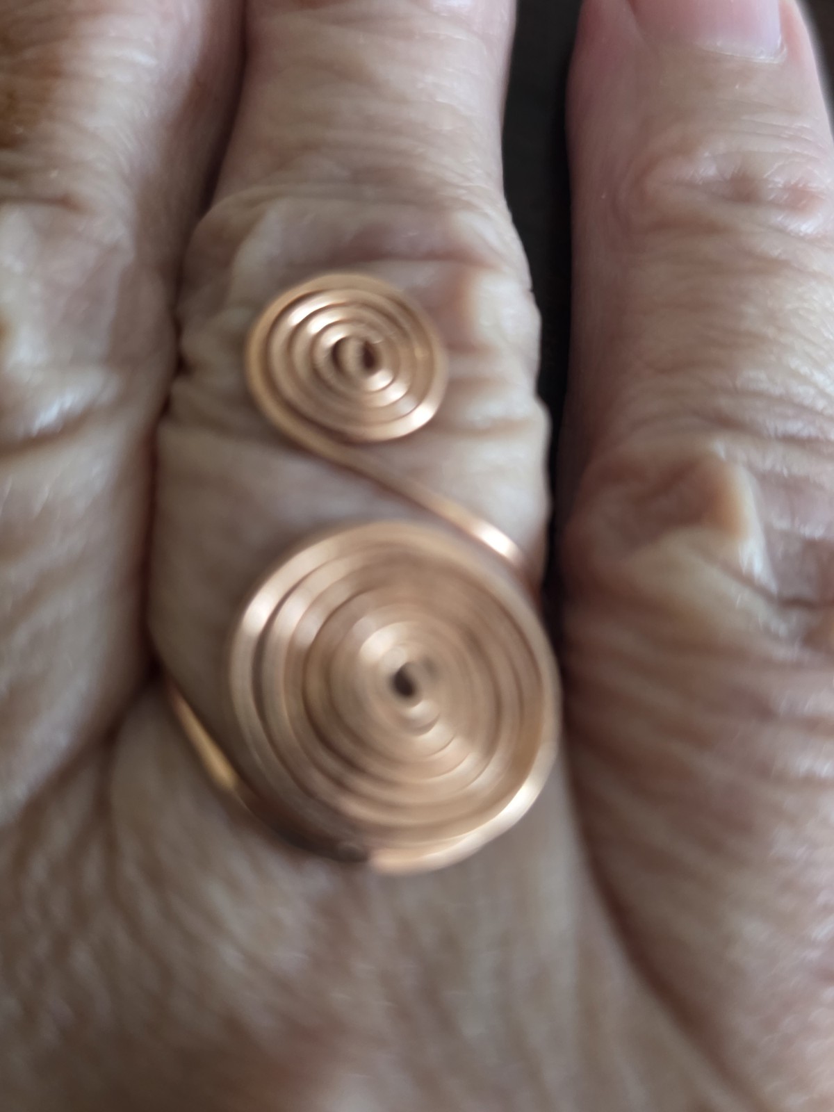 ADJUSTABLE USA Mined Copper Hand Crafted Ring ~Healing Effects 99.9% Copper