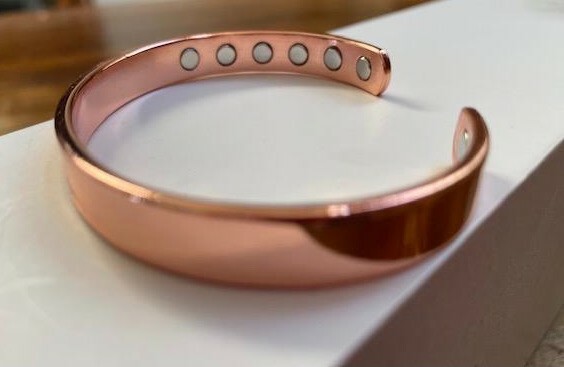 Pure Copper Bracelet 12 Powered Magnets Fashion Arthritis Men Women Cuff New