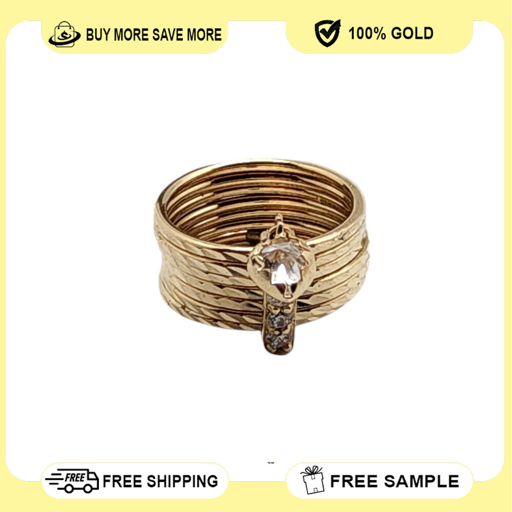 14K Seven Days with Heart Ring Size 6