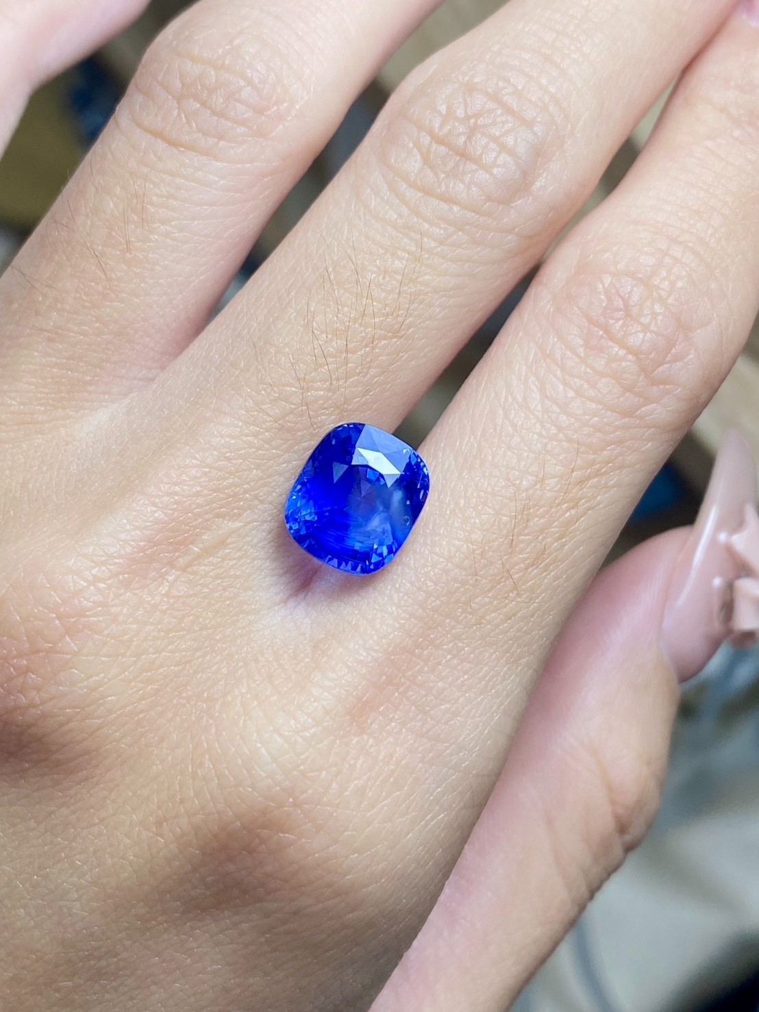 [jerseychou] Natural cornflower blue sapphire 6.15ct , Sri Lanka , GRS/LOTUS