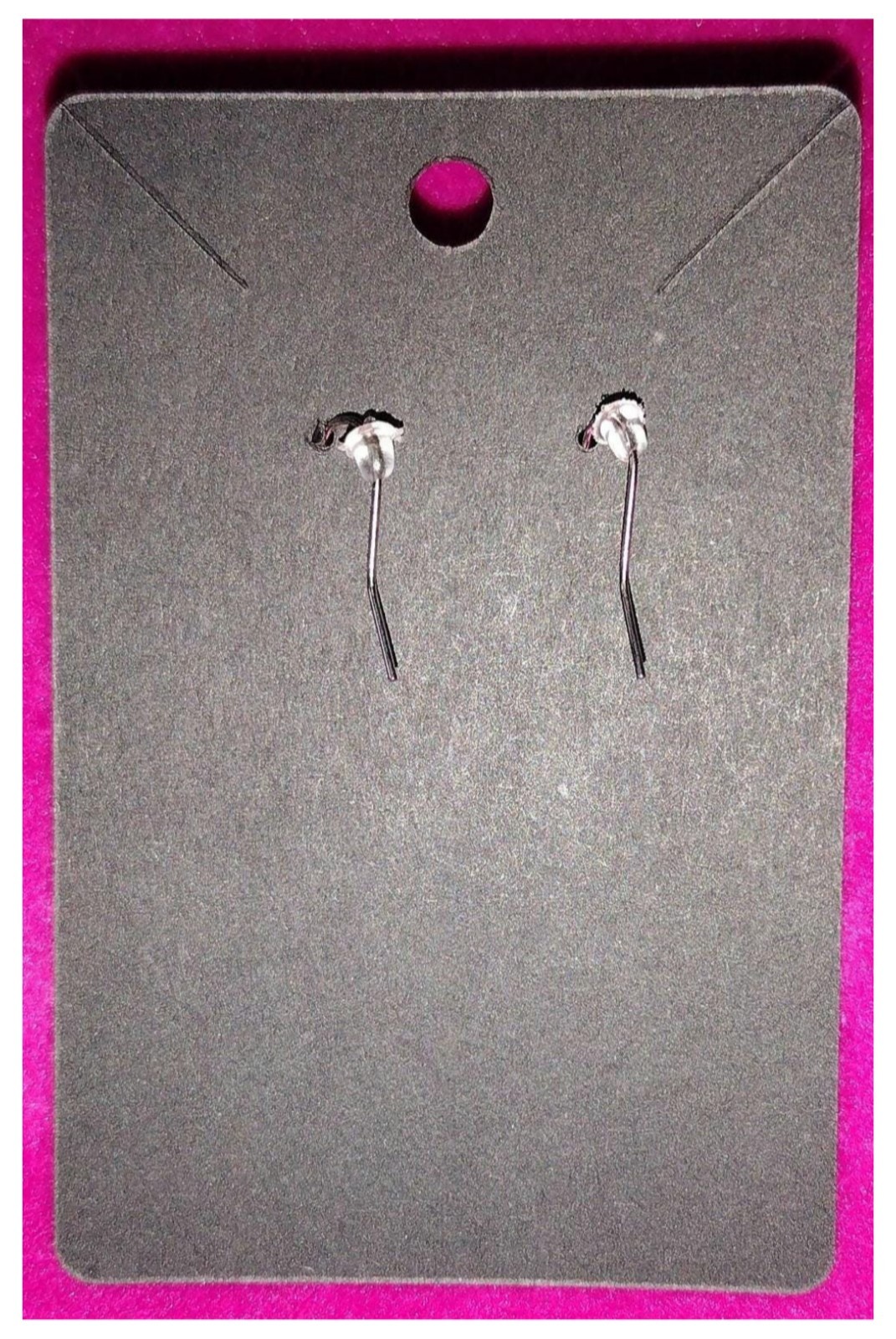 Synthetic Opal Gemstone Pyramid 4-Pointed Cross Star Dangle Drop Silver Earrings