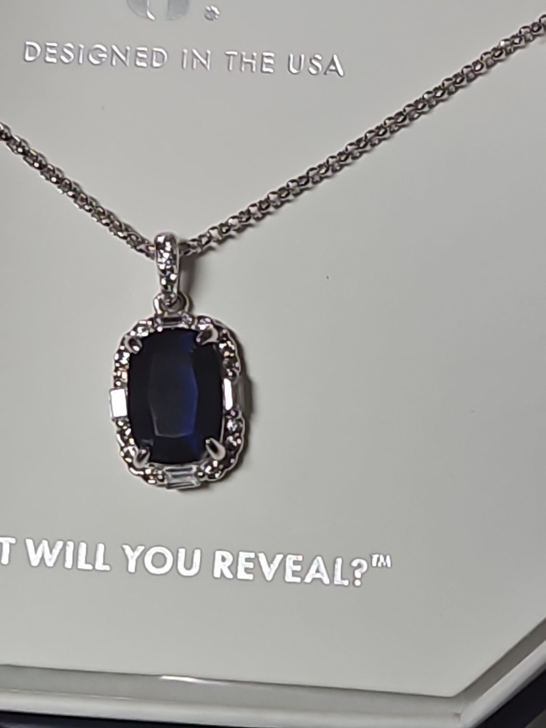 Bomb Party Sept 2024 Lab Sapphire 925 Sterling Necklace Giving Glamorous