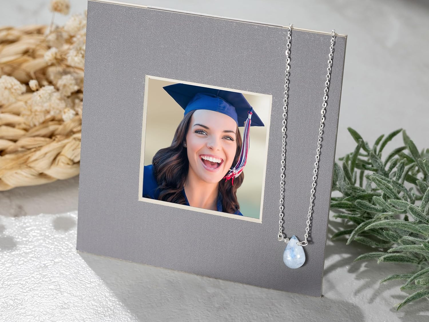 2026 Graduation Gifts for Her Happy Graduation Moonstone Necklace Unique Graduat