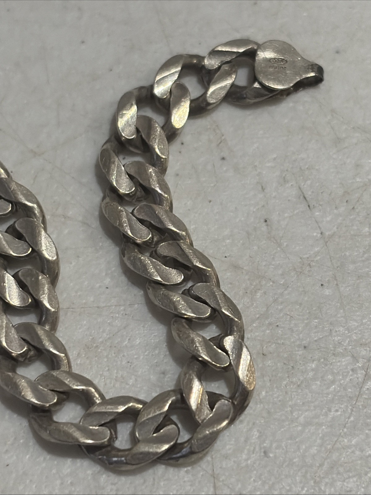 Milor Italy 925 Sterling Silver 9″ Men’s Bracelet Cuban 25-26g