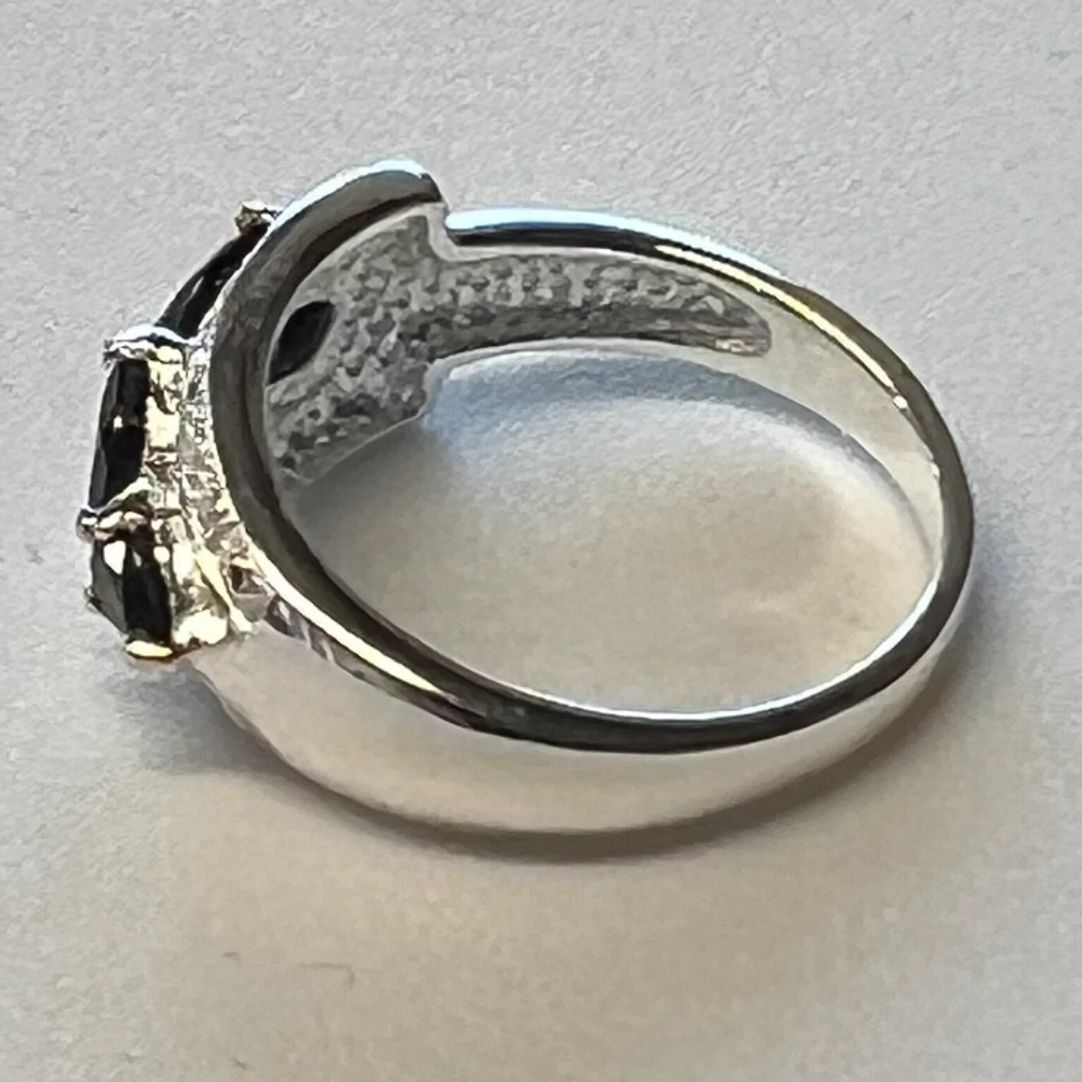 Women’s Silver Ring With Black Onyx And Silver Ring Size 7.5 Gem13