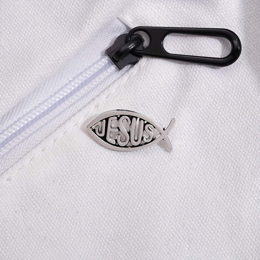 Jesus Ichthys Fish Christian Pin Inspirational Gift for Faith & Spirituality