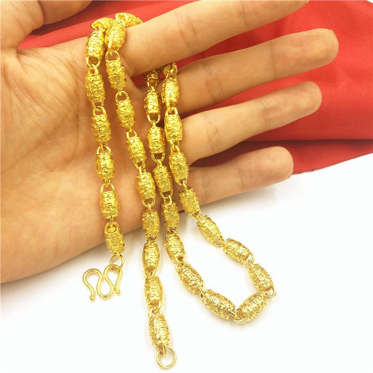22K 23K 24K Thai Baht Yellow Gold necklace for men