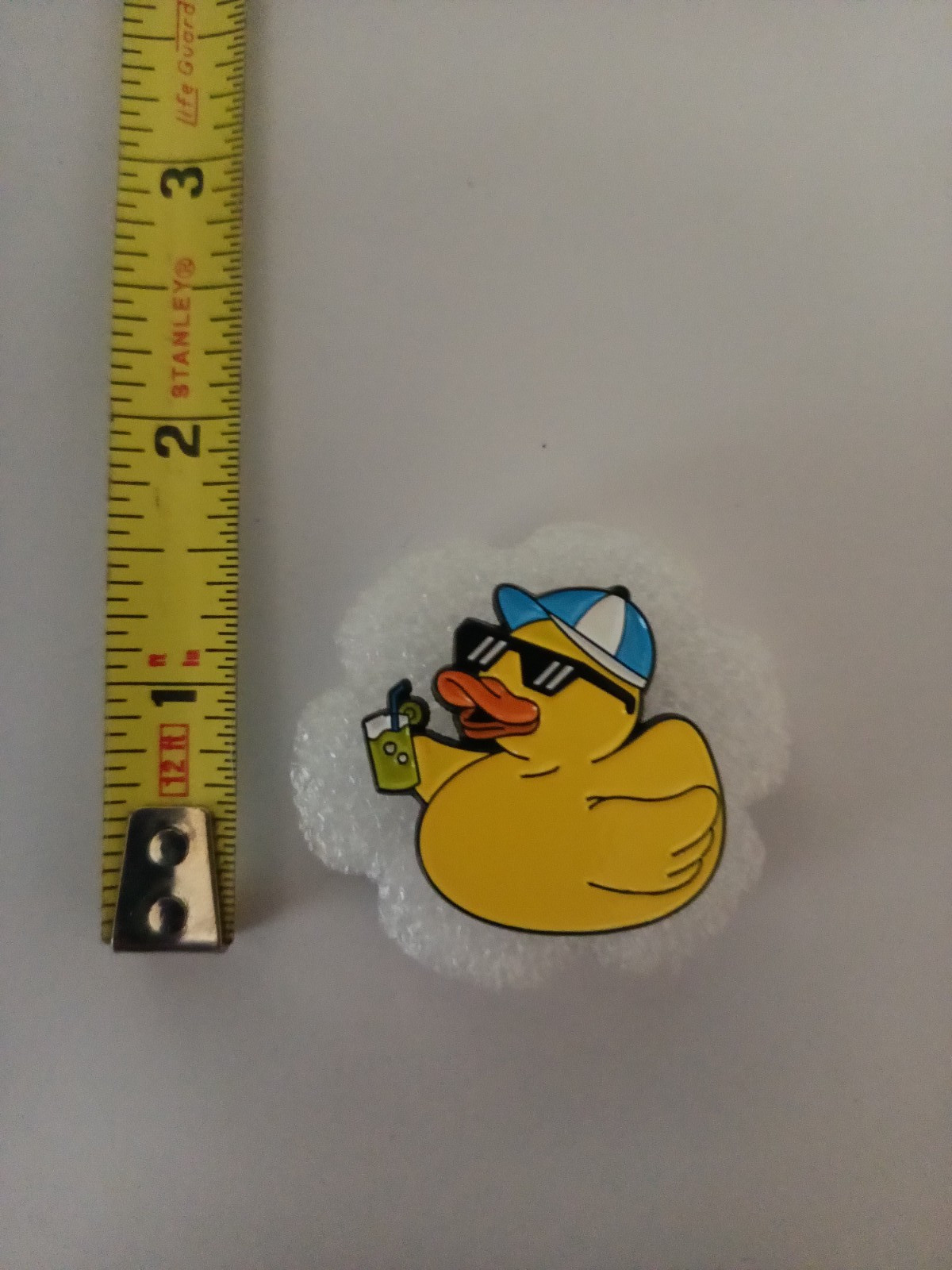 RUBBER DUCK- ENAMEL PIN-2 OR MORE PINS SHIPPING $5.49-SPEND $20 SHIPPING IS FREE