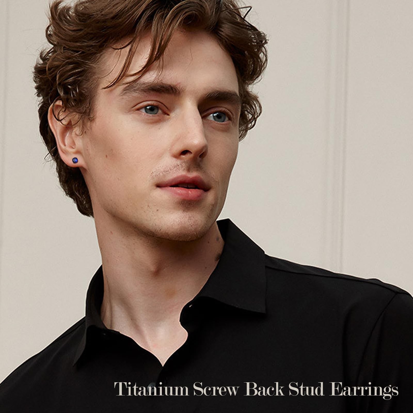 8Pairs Screw Back Stud Earrings Surgical Stainless Steel Stud Earrings for Wo…