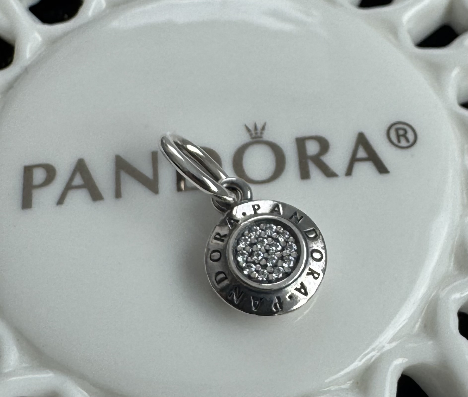 Authentic Pandora Signature Pendant #390359CZ