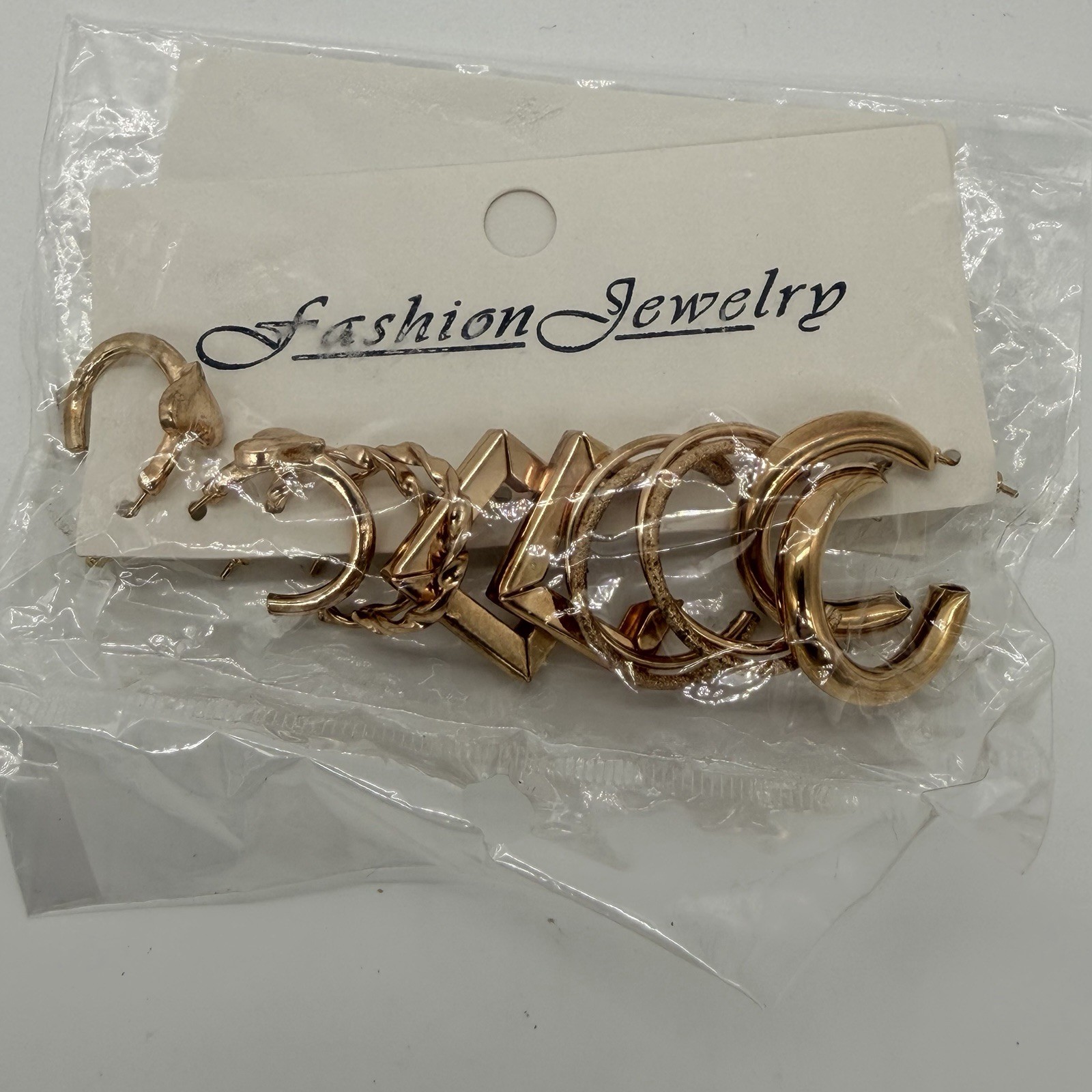 Lot Sale Golden Earrings Set Fashion C-shaped Alloy Earrings for Women’s Jewelry