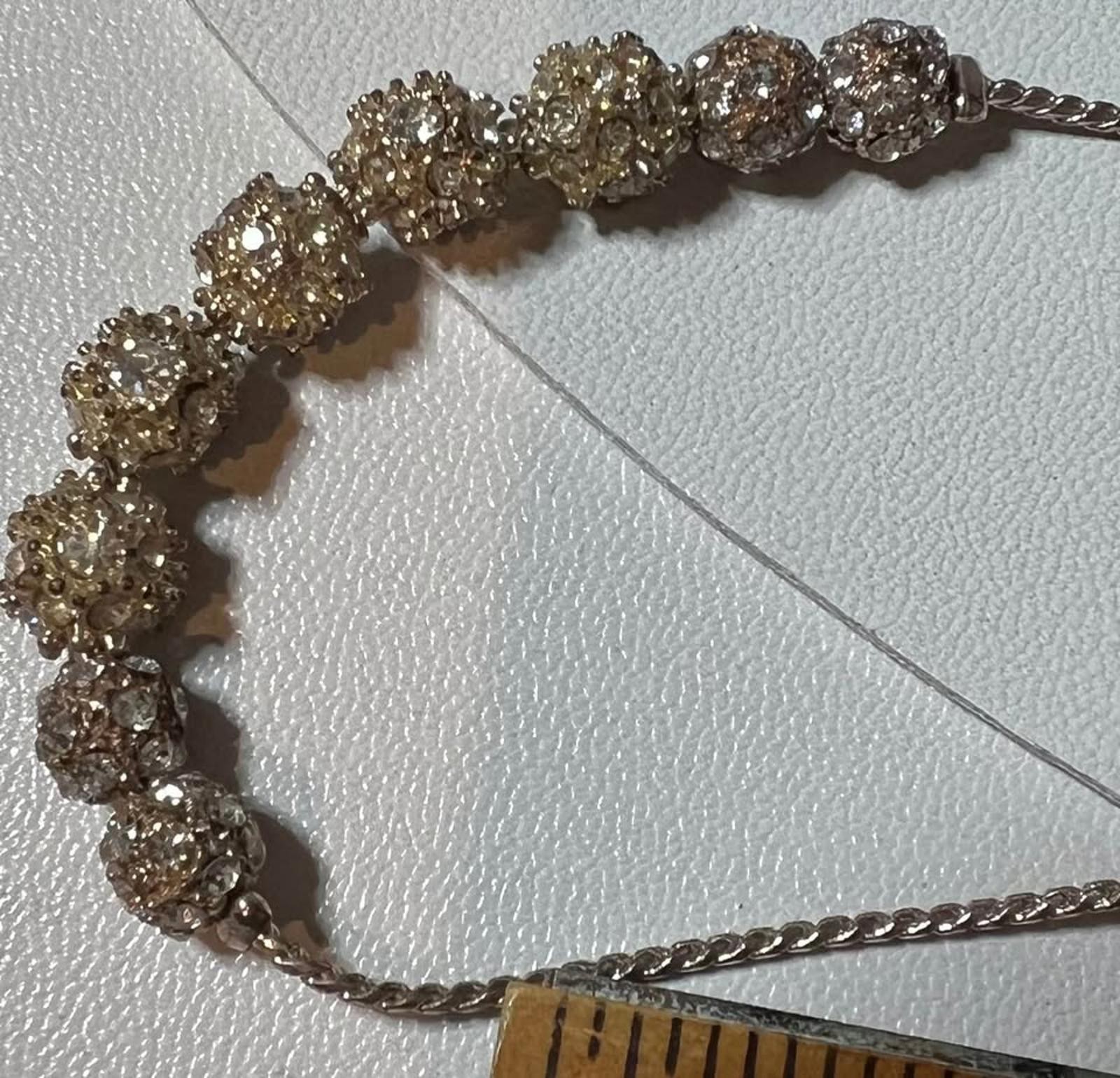 Vintage Gold and Silver Tone Shiny Adjustable Bracelet in Perfect Condition