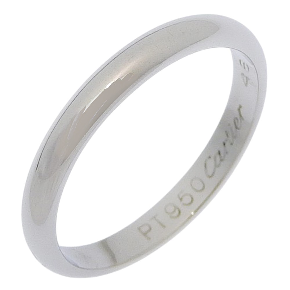 CARTIER Wedding ring Ring Pt950Platinum #4.5(US Size) 2.8g Women