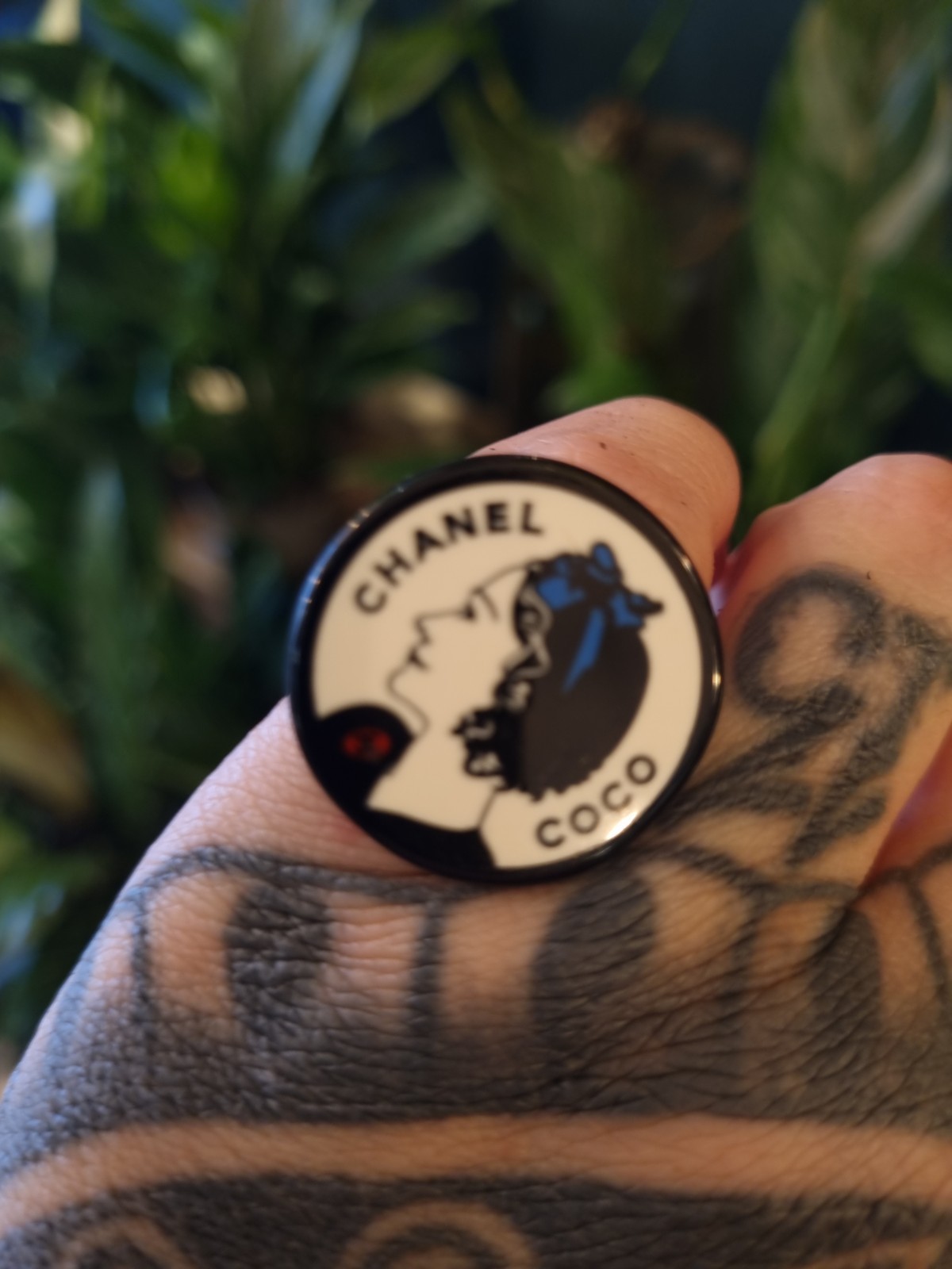 Vintage Coco Chanel Mademoiselle Ring Size M