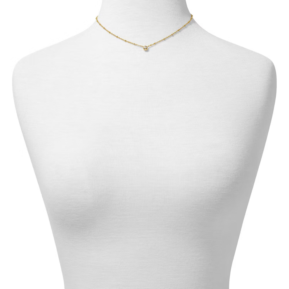 Kendra Scott Mady Cubic Zirconia Pendant Necklace – Gold