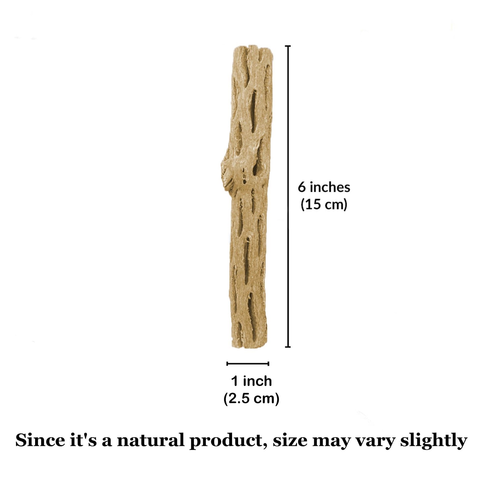SunGrow Cholla Wood, 6” Climbing Logs, Chew Toy, Aquarium Fish, 6 inches