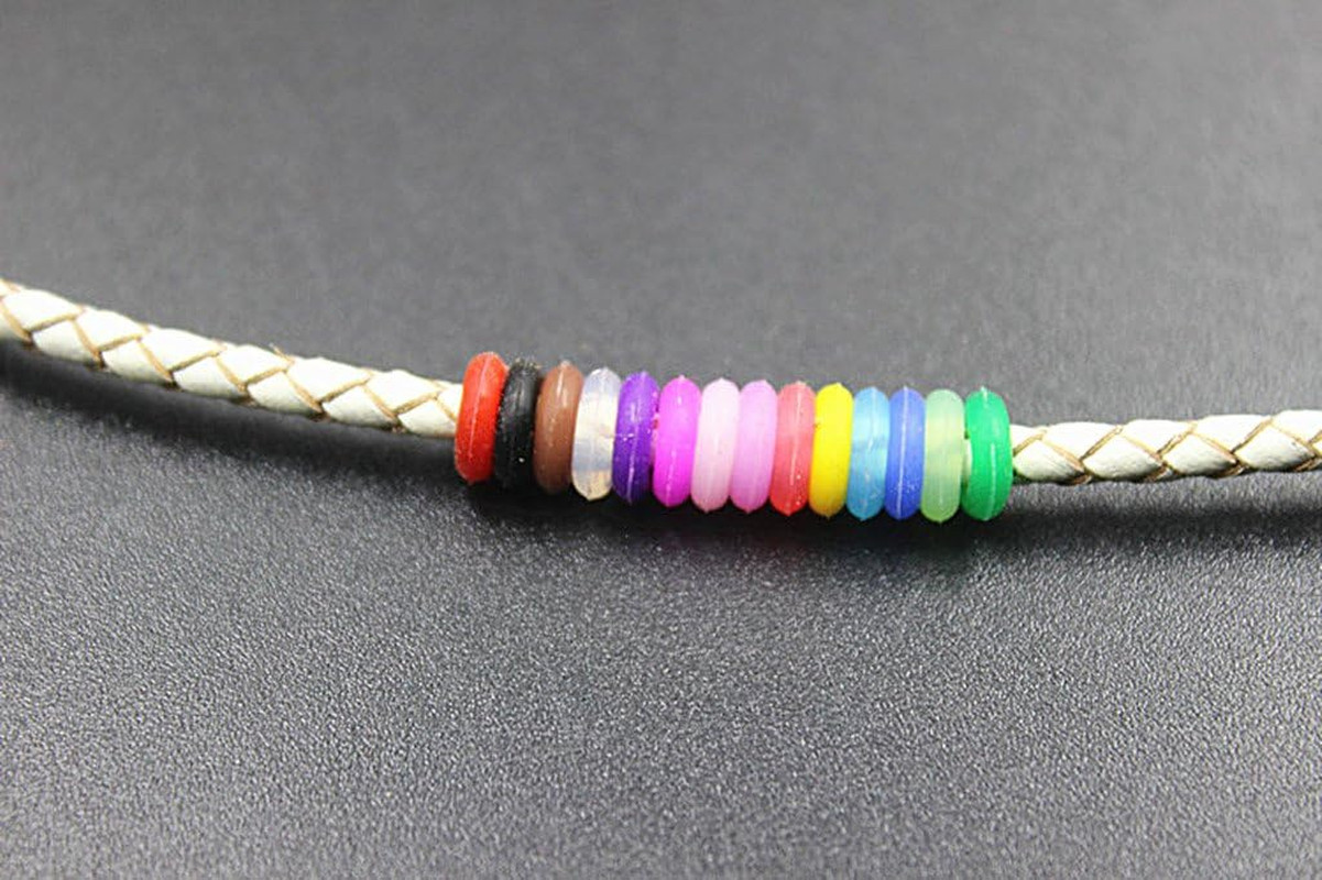 Silicone Rubber Stopper Antiskid Locating Ring for Spacer Beads Bracelet Necklac