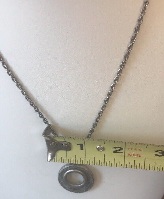 Feminist Girl Power Female Symbol Charm Necklace Pendant Reclaimed Metal Women’s
