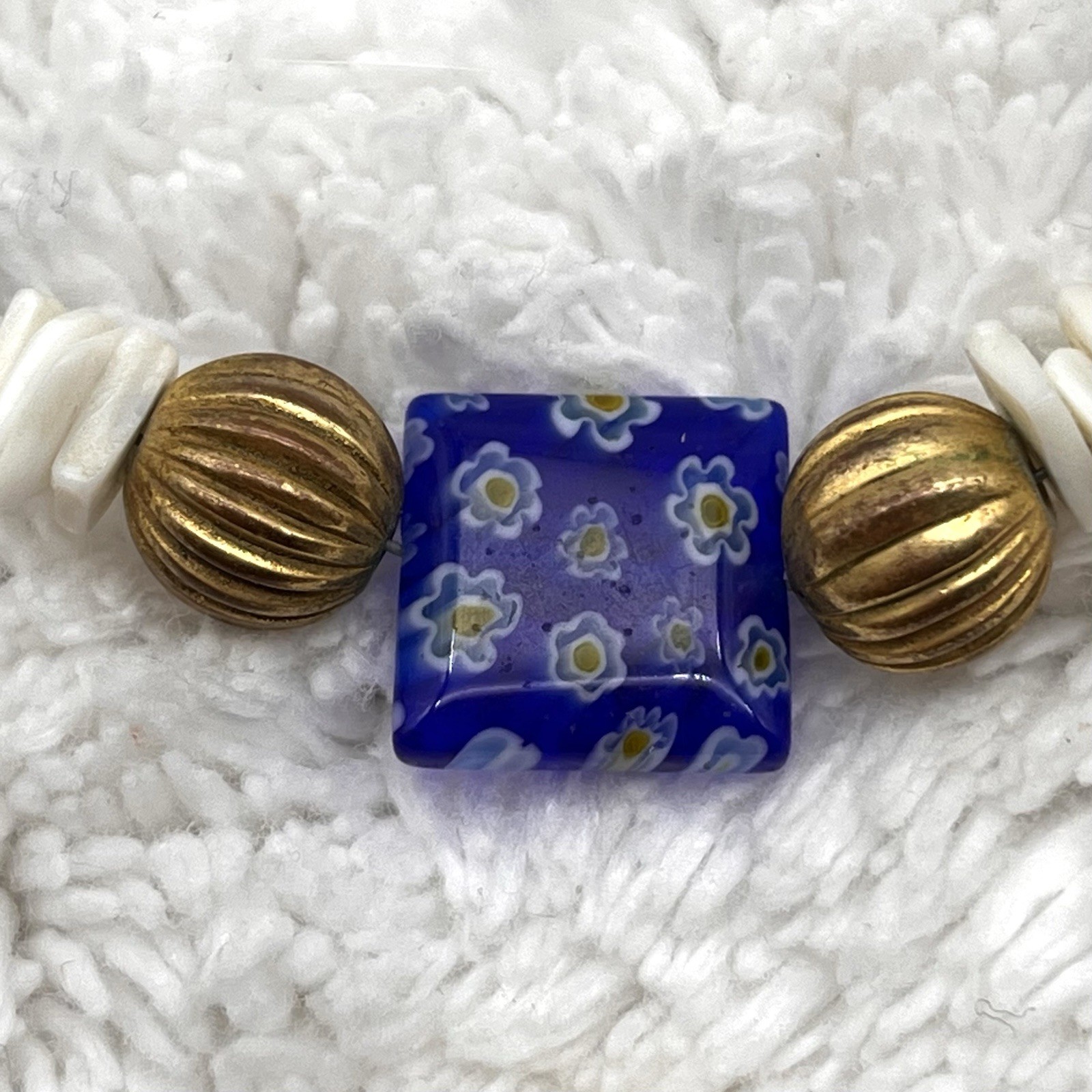 Boho Bracelet Lot of 2 Cloisonné Millefiori Beads