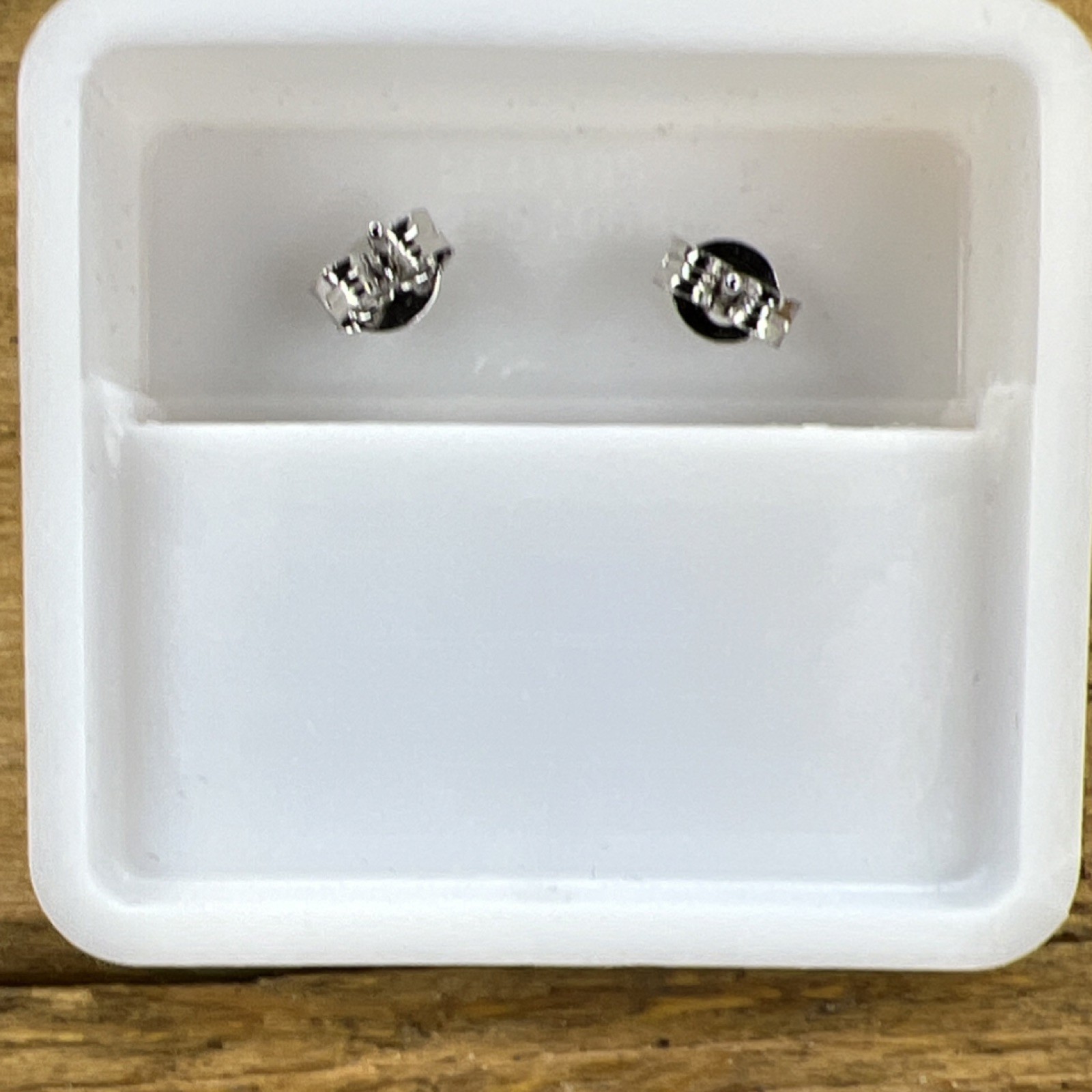 925 silver round 1mm moissanite Setting Metal Butterfly Closure