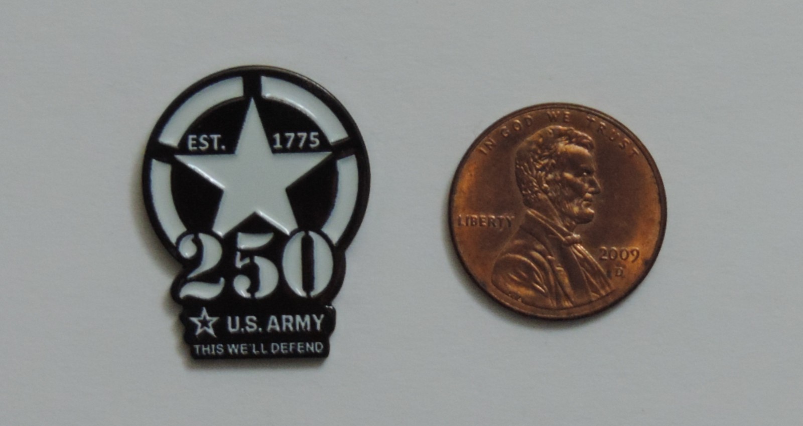 UNITED STATES ARMY 250TH HAT PIN