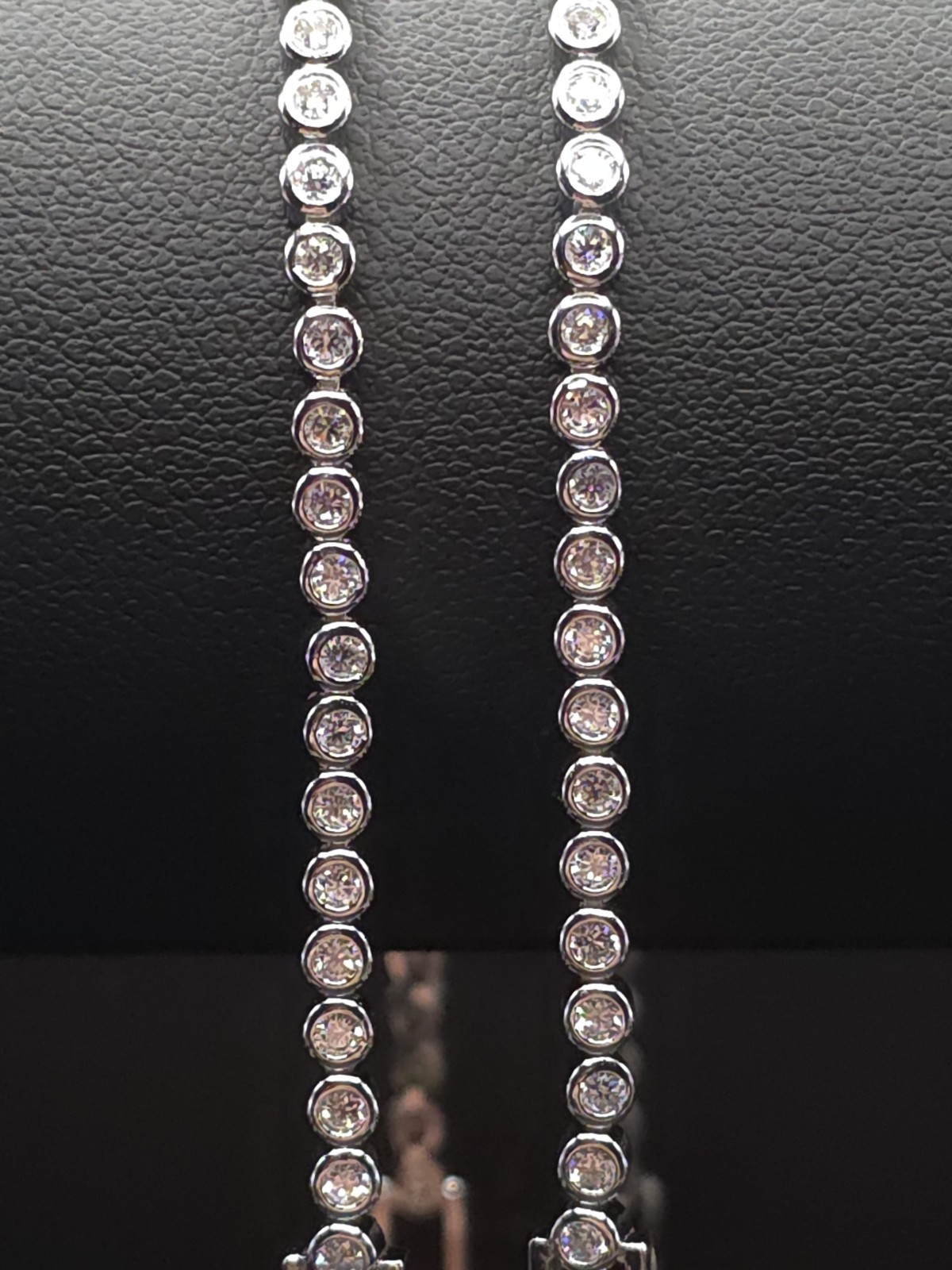 2mm 7″ BUYER’S Pick BEZEL Tennis Bracelet MOISSANITE Stamped 925 Sterling Silver