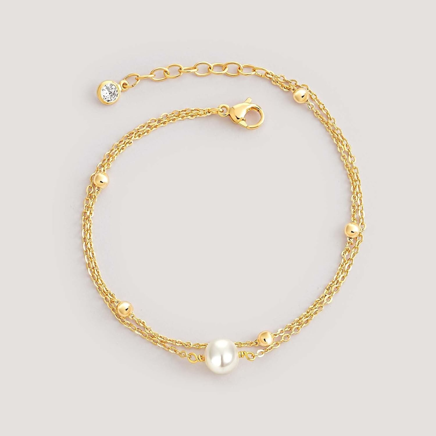 Versatile 14K Gold Plated Dainty Chain Bracelet – Perfect for Any Occasion