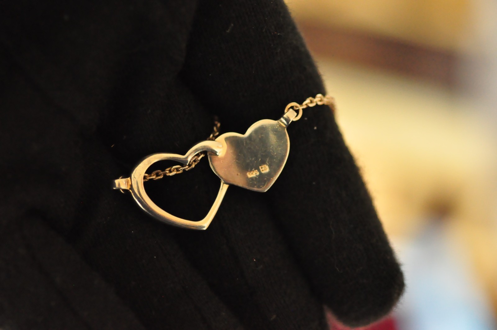 Sisters Sterling Double Heart Necklace 17 in 8g 925 Lobster Clasp Vintage
